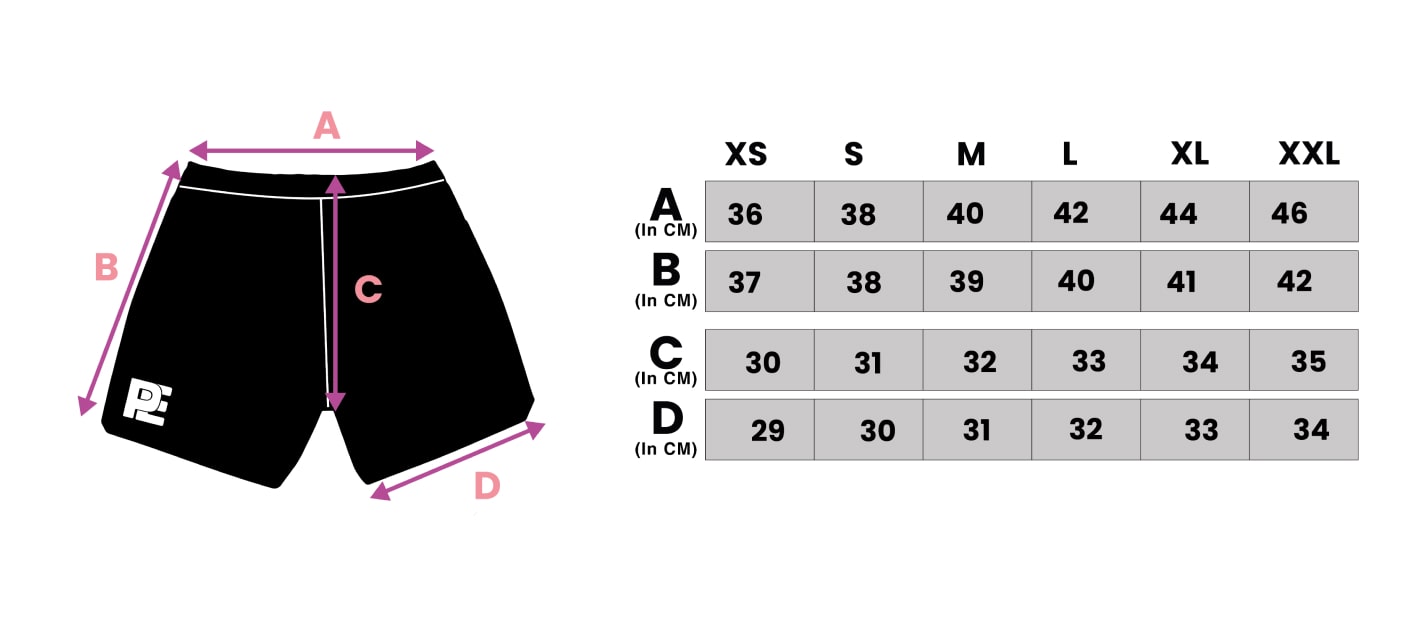 Size Chart der Payse Short