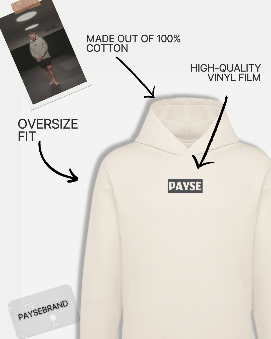 PAYSE Hoodie Box Logo
