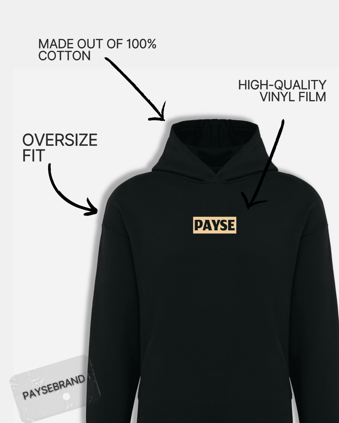 PAYSE Hoodie Box Logo